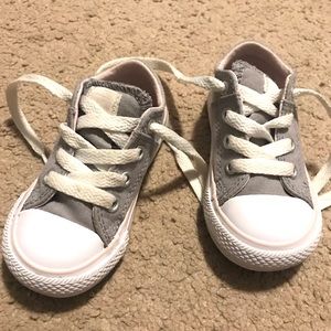 Gray & Pink Converse Shoes Toddler girls